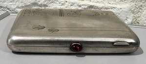 Портсигар 1ЮФ серебро 875 пр. Довоенный.