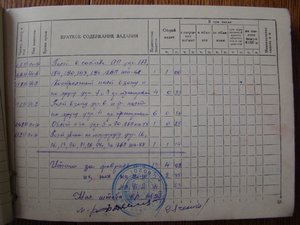 Лётная книжка лейтенанта РОМАНОВСКОГО С.Н. - 1949г.