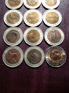 Набор из 15 монет "Красная Книга".