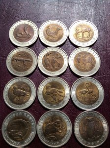 Набор из 15 монет "Красная Книга".