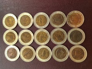 Набор из 15 монет "Красная Книга".