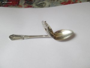 Ложка для заваривания чая. Серебро 875 проба. Клейма "Г32",
