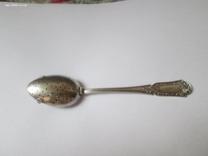 Ложка для заваривания чая. Серебро 875 проба. Клейма "Г32",