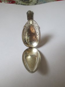 Ложка для заваривания чая. Серебро 875 проба. Клейма "Г32",
