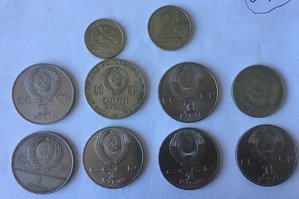 Юбилейные рубли+Пушкин 1999г