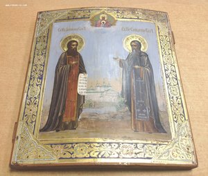 Икона Св. Зосима и Св. Савватий Соловецкие