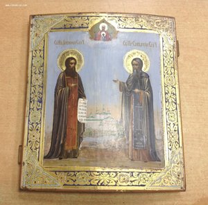 Икона Св. Зосима и Св. Савватий Соловецкие