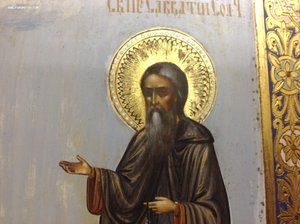Икона Св. Зосима и Св. Савватий Соловецкие