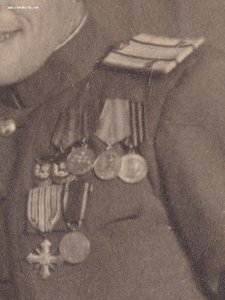 Подполковник СА с наградами. 2 БКЗ. Чешский крест. Медали.