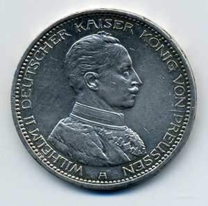 Пруссия 5 марок 1913г.