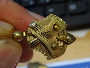 Серьги 56 проба оригинальный дизайн