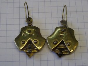 Серьги 56 проба оригинальный дизайн