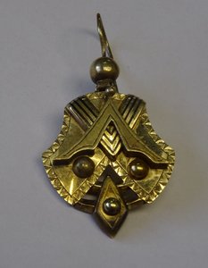 Серьги 56 проба оригинальный дизайн