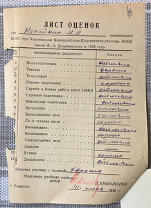 Фото капитана НКВД с медалями + документ