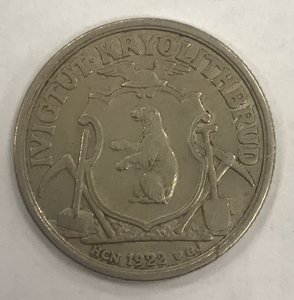 Гренландия 10 крон 1922 год - 1