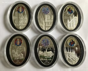 СОБОРЫ Нотр Дамм.. итд остров НИУЭ серебро недорого