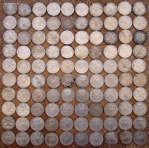 Полтинники 21-26гг 100шт.