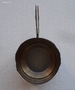 Довоенный подстаканник «охота на медведя» серебро 875.