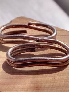 2 подвесных кольца серебро