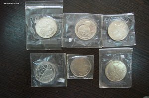 Юбилейные рубли СССР пруф запайка 25 штук