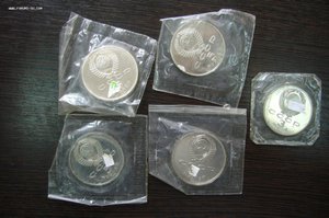 Юбилейные рубли СССР пруф запайка 25 штук