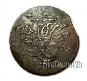 10 копеек 1762. Барабан.