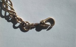 Золотая цепь к карманным часам 56