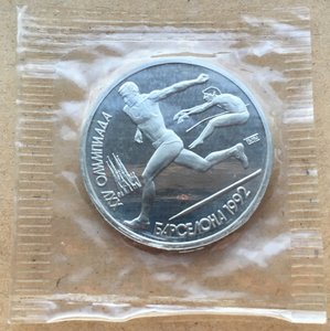 Монеты Барселона 6 шт в запайке.