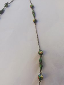 Серебренный цепь с эмалью (925пр)