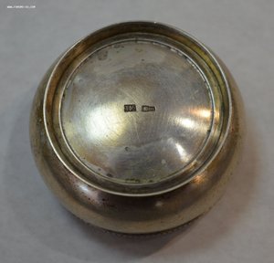 Солонка с ложечкой. Серебро 875. Таллин.