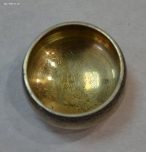 Солонка с ложечкой. Серебро 875. Таллин.