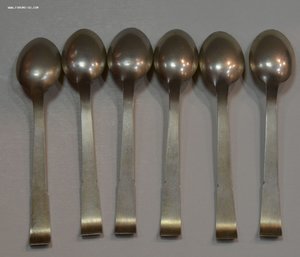 Кофейные ложки-5 шт. Серебро 875. Таллин.