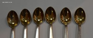 Кофейные ложки-5 шт. Серебро 875. Таллин.
