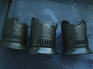3 Подстаканника КОСМОС.МНЦ.Кольчугино.