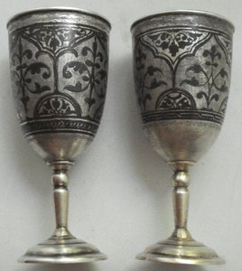 Два бокала, 875, 80 мл. Кубачи... не пользовались , 170 гр.