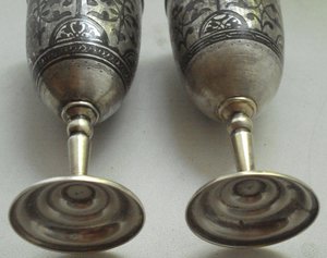 Два бокала, 875, 80 мл. Кубачи... не пользовались , 170 гр.