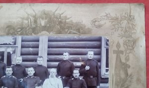 Старинная фотография в центре Подполковник А.Ф..Квятковский