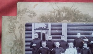 Старинная фотография в центре Подполковник А.Ф..Квятковский