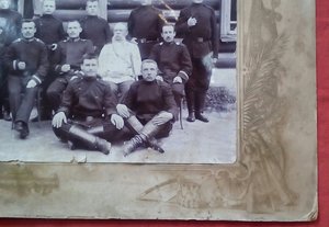 Старинная фотография в центре Подполковник А.Ф..Квятковский
