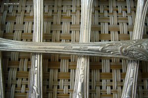 Набор 6 ложек - серебро 875 Киев