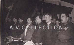 Блюхер,Егоров,Булганин,Брюханов в президиуме. Москва. 1930 г