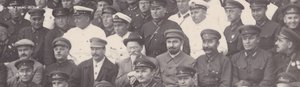 Делегаты от РККА. 16-й Съезд ВКПб. Сталин. Блюхер. Ворошилов