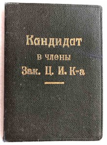 Кандидат в члены ЗакЦИКа
