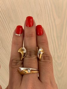 Современный российский набор с бриллиантами в 750пр шикарный