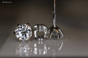 Серьги с бриллиантом 1 ct. Заключение.