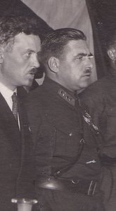 Блюхер,Булганин,Брюханов. Москва,1930 год.