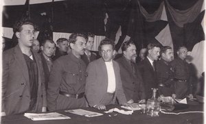 Блюхер,Булганин,Брюханов. Москва,1930 год.