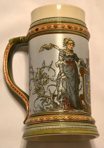 Пивная кружка.Германия.Villeroy&Boch METTLACH, 'Любовь', 188