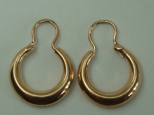 Серьги Калачики Золото 583 Вологда 1970 годы