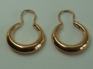 Серьги Калачики Золото 583 Вологда 1970 годы